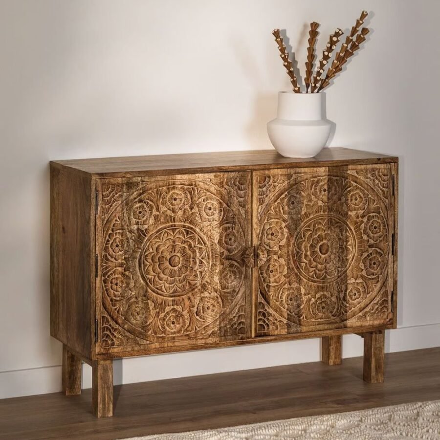 Mango Wood Walnut Sideboard
