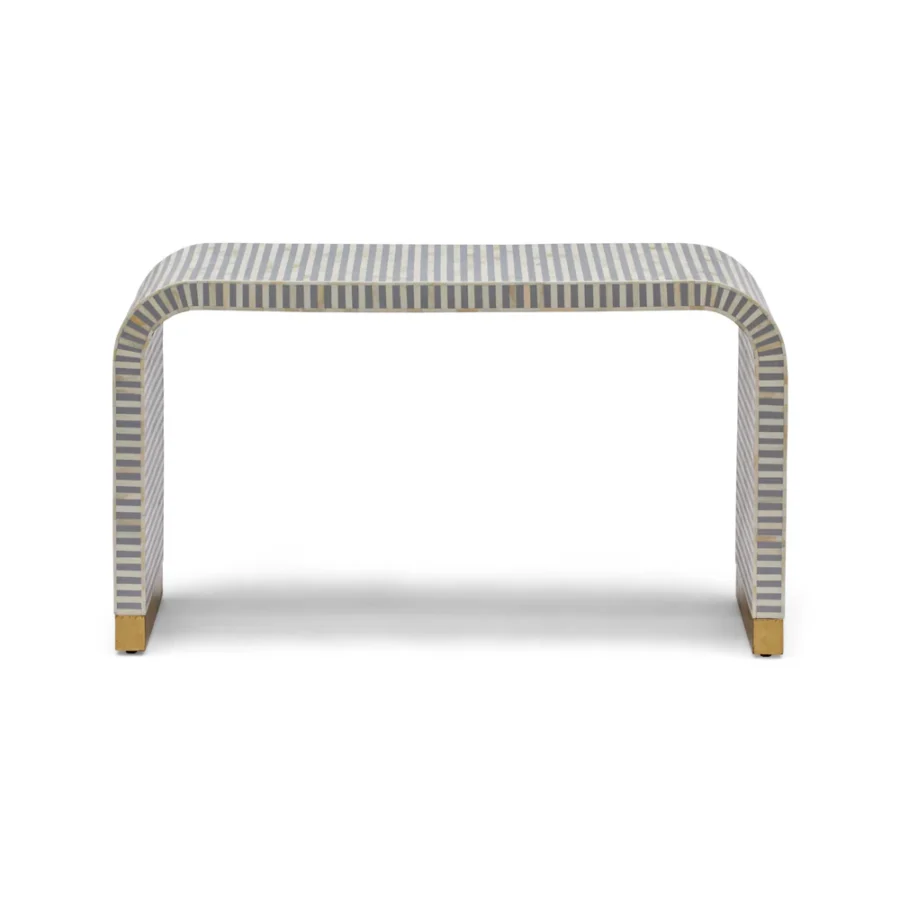 Lennox Bone Inlay Console Grey