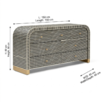 Ludo Bone Inlay 7-Drawer Black - Image 5