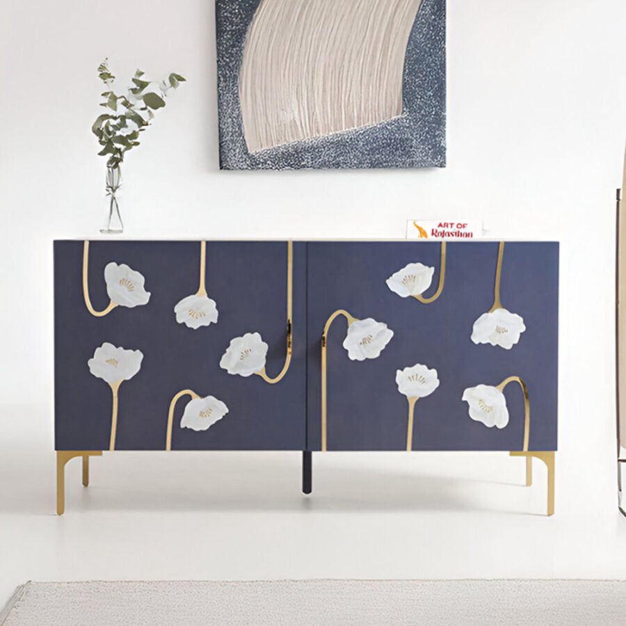 Modern Mother of pearl Inlay Sideboard - Aroha Floral