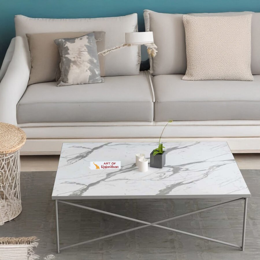 Pearlux Marble Rectangular Coffee Table