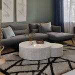 Bone Inlay Nesting Duo Coffee Table - Ivory Bloom