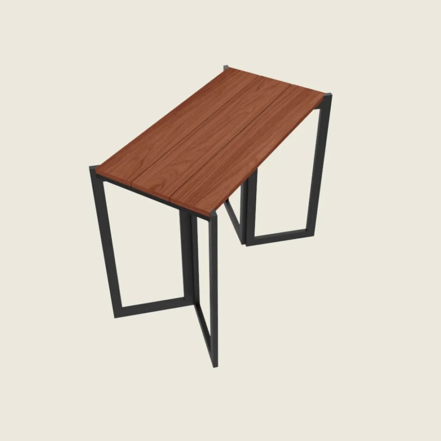 Joinery Brazilian Walnut Wood Rectangular Outdoor Table