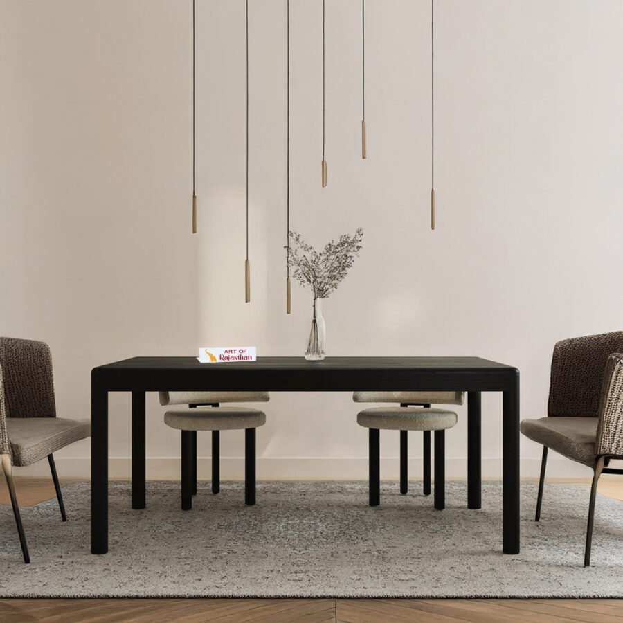 Rolf Benz Acacia Wooden Rectangular Dining Table