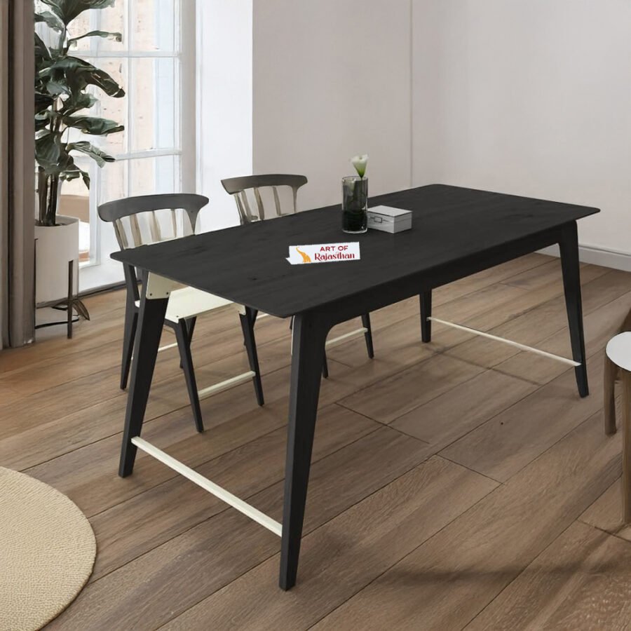 Poliform Oak Wooden Rectangular Dining Table