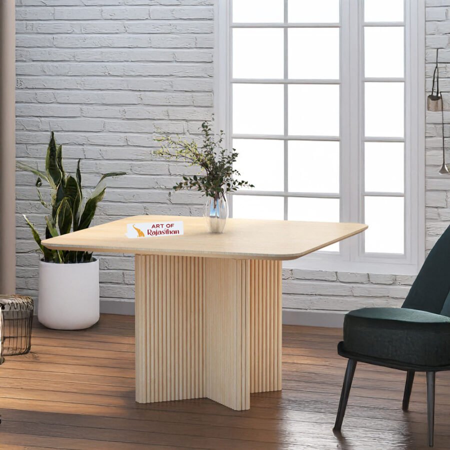 Thomasville White Ash Wooden Rectangular Dining Table