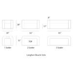 Oslo Looped Yarn Fabric 3-Seater Upholstered Sofa - Image 8