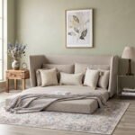 California Premium Fabric Sofa Cum Bed - Handcrafted Solid Wood Frame
