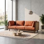 Auresta Rattan Cane Wood Frame Sofa – 3-Seater