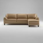 D.C. Leatherette Upholstered 3-Seater Sectional Sofa with Chaise - Image 6