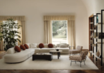 Georgia Fabric Upholstered Curved Large Sectional Sofa - Handcrafted - Image 6
