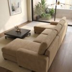 D.C. Leatherette Upholstered 3-Seater Sectional Sofa with Chaise - Image 8