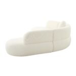 Mexico Fabric Upholstered Curved Sectional Sofa - Handcrafted - Image 7