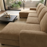 D.C. Leatherette Upholstered 3-Seater Sectional Sofa with Chaise - Image 10