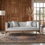 Zavira Rattan Wood Frame Sofa – Handwoven 3-Seater - Image 3