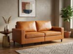 Vienna Minimalist Faux Leather Upholstered 2-Seater Sofa