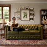 Timeless Leather Upholstered Chesterfield Tufted 3-Seater Sofa - Image 4