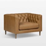 Handmade Vintage Leather Upholstered Chesterfield Tufted Armchair - Image 2