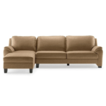 D.C. Leatherette Upholstered 3-Seater Sectional Sofa with Chaise - Image 2