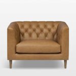 Handmade Vintage Leather Upholstered Chesterfield Tufted Armchair - Image 3