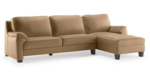 D.C. Leatherette Upholstered 3-Seater Sectional Sofa with Chaise - Image 13