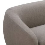 Velissa Looped Yarn Fabric Upholstered Beige Curved 4-Seater Sofa - Image 8