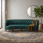 Aurora Quilted 4-Seater Leather Sofa