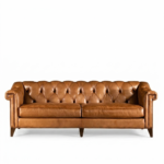 Castello Genuine Leather Upholstered Chesterfield Sofa – 4-Seater - Image 3