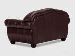 Elegant Leather Upholstered Chesterfield Tufted 2-Seater Sofa - Image 6