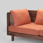 Auresta Rattan Cane Wood Frame Sofa – 3-Seater - Image 11