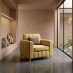 Lusso Velvet Fabric Upholstery One-Seater Sofa - Elegant Comfort