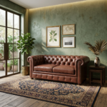 Maxico Genuine Leather Chesterfield Tufted Two-Seater Sofa – Brown