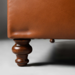 Maxico Genuine Leather Chesterfield Tufted Two-Seater Sofa – Tan - Image 7