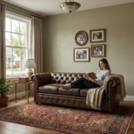 New Jersey Genuine Leather Chesterfield Tufted 3-Seater Sofa – Cocoa Brown - Image 4