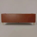 Channel Genuine Leather Three-Seater Sofa - Image 5