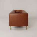 Channel Genuine Leather Three-Seater Sofa - Image 10