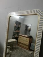 Bone Inlay Floor Mirror – Grey Waterfall Design Full-Length Decorative Mirror for Bedroom & Living Room - Image 10