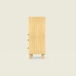 Modern Wooden Chest of Drawers | Open Shelf Storage Unit - Image 3