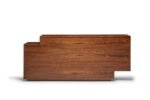 Modern Teak Wood Sideboard Cabinet with Geometric Design - Walnut Finish - Image 12