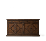 Mango Wood 2 Door Sideboard with 2 Drawers | Honey Finish - Image 3