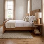 Solid Wood Cane Bed – Natural Finish | Handwoven Rattan Headboard & Footboard - Image 5