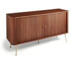 Acacia Wood 2 Door Storage Sideboard – Walnut Finish - Image 3