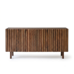 Mango Wood 2 Door Sideboard | Modern Storage Cabinet - Image 2