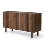Mango Wood 2 Door Sideboard | Modern Storage Cabinet - Image 3