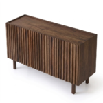Mango Wood 2 Door Sideboard | Modern Storage Cabinet - Image 9
