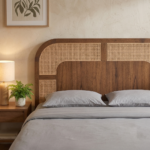 MangoWood Cane Bed – Natural Finish Solid Wood Bed Frame - Image 3