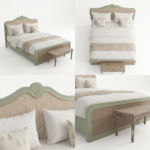 Solid Wood Rattan Bed – Premium Handcrafted Cane Bed Frame - Image 12