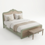 Solid Wood Rattan Bed – Premium Handcrafted Cane Bed Frame - Image 9