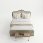 Solid Wood Rattan Bed – Premium Handcrafted Cane Bed Frame - Image 8