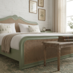 Solid Wood Rattan Bed – Premium Handcrafted Cane Bed Frame - Image 6